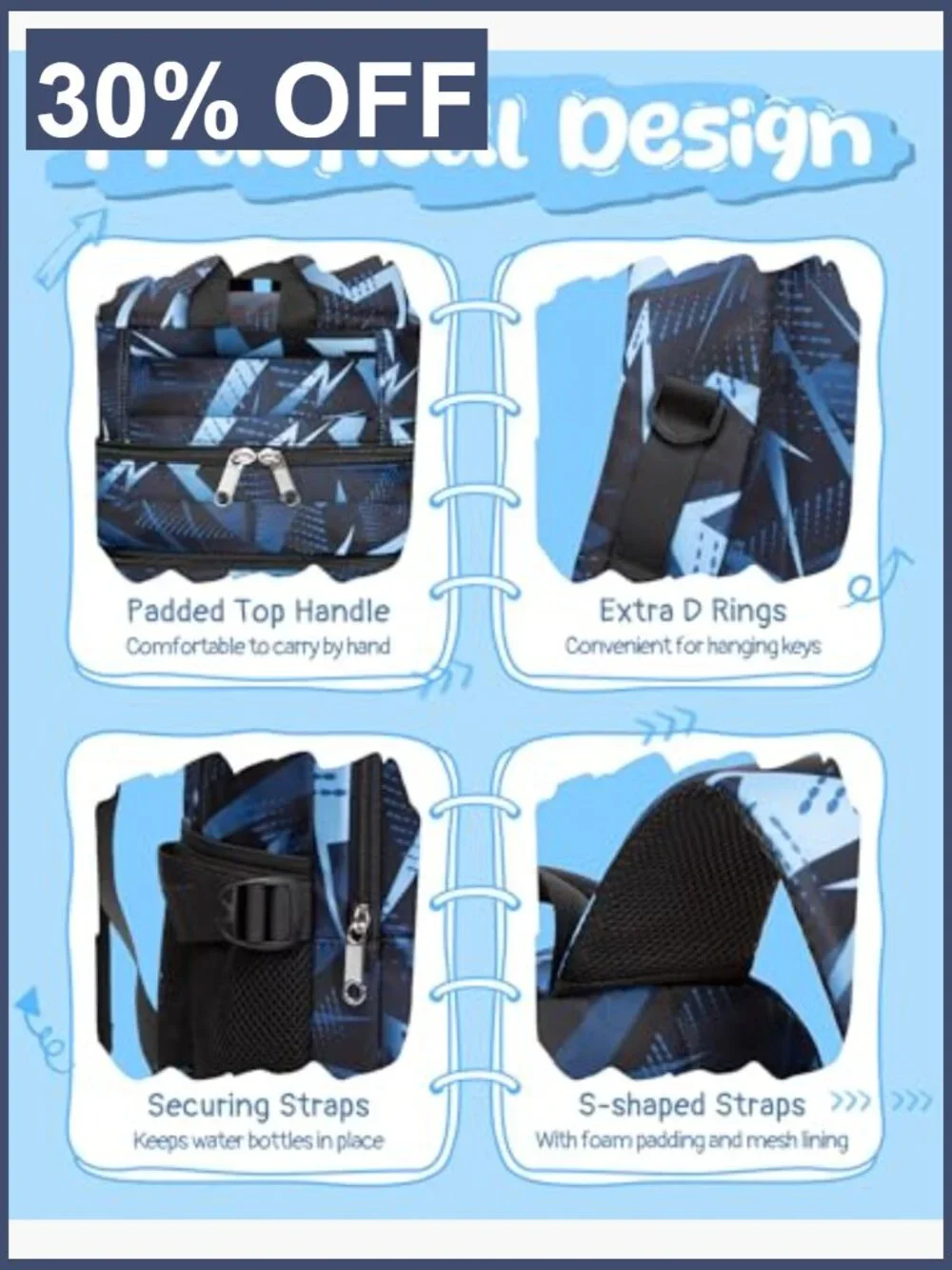 Kids School Backpack with Laptop Compartment for Elementary Middle School